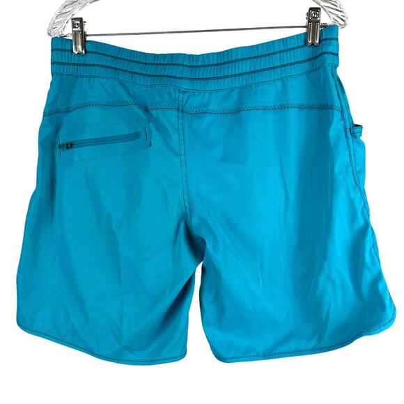 Lululemon Paradise Long Shorts Surge Blue Women's Sz 10 Excellent Used Condition - Picture 2 of 7